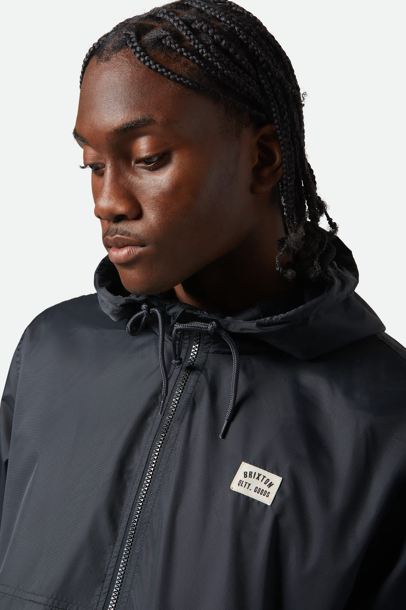 Claxton Woodburn Lightweight Jacket for Men - Waterproof Windbreaker Outdoor Hiking Jacket - Black - Perfect for Camping, Travel & Everyday Wear