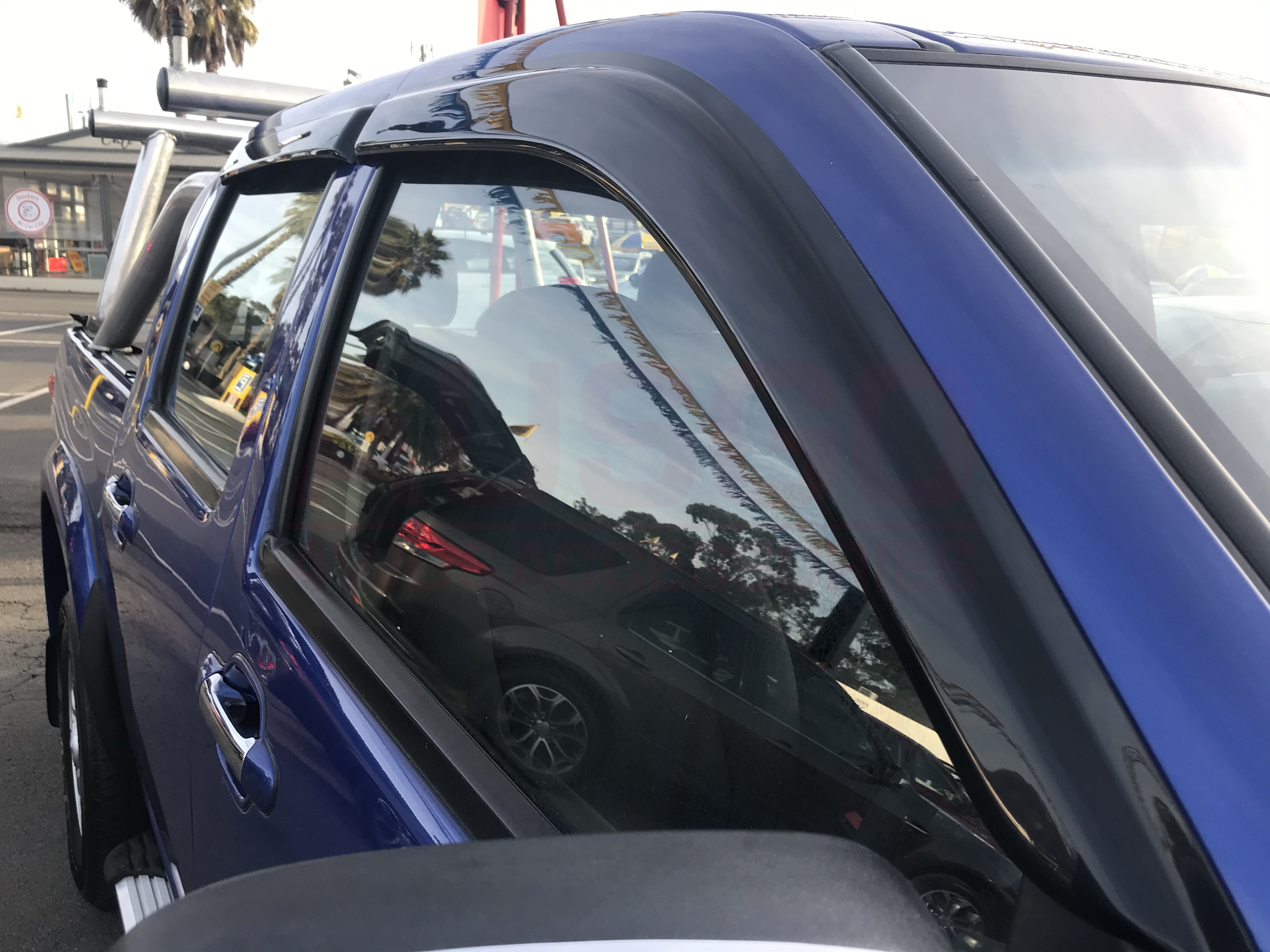 Premium Weather Shields for ISUZU D-MAX DMAX Dual Cab 2008-2012 - Durable Car Window Rain Guards for All-Weather Protection & Enhanced Style