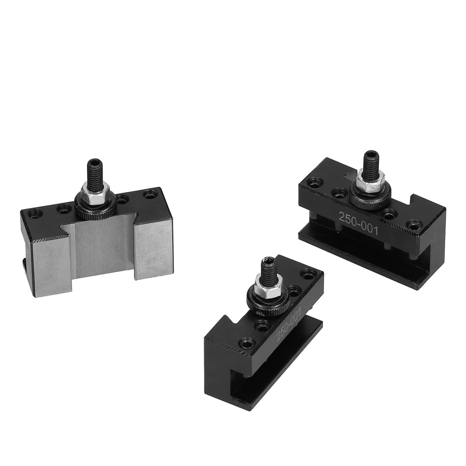 5-Piece Quick Change Tool Post Set - Durable Turning & Facing Holder for Metalworking & Lathe Repair - Perfect for Machinists & DIY Enthusiasts (Workshop, Garage, Home Repair Use)