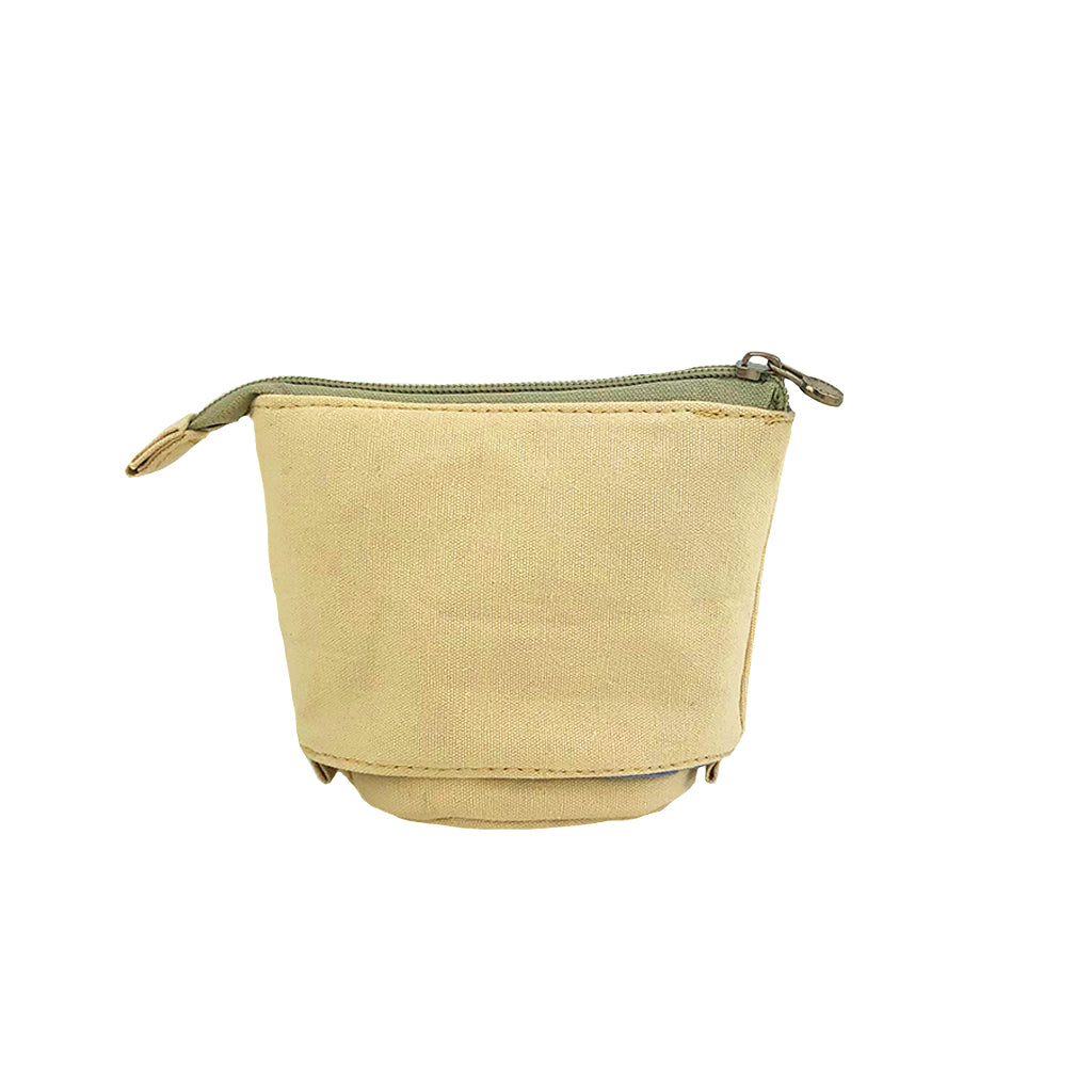 Pop Up Pencil Case Beige Cat - Cute Stationery Organizer for School, Office & Travel - Perfect for Students, Artists & Professionals