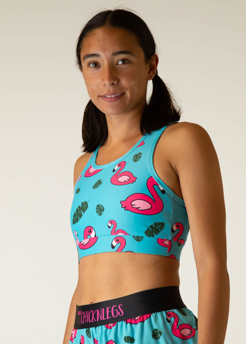 Blue Flamingo OG Sports Bra - High Support Workout Top for Women | Perfect for Yoga, Running & Gym