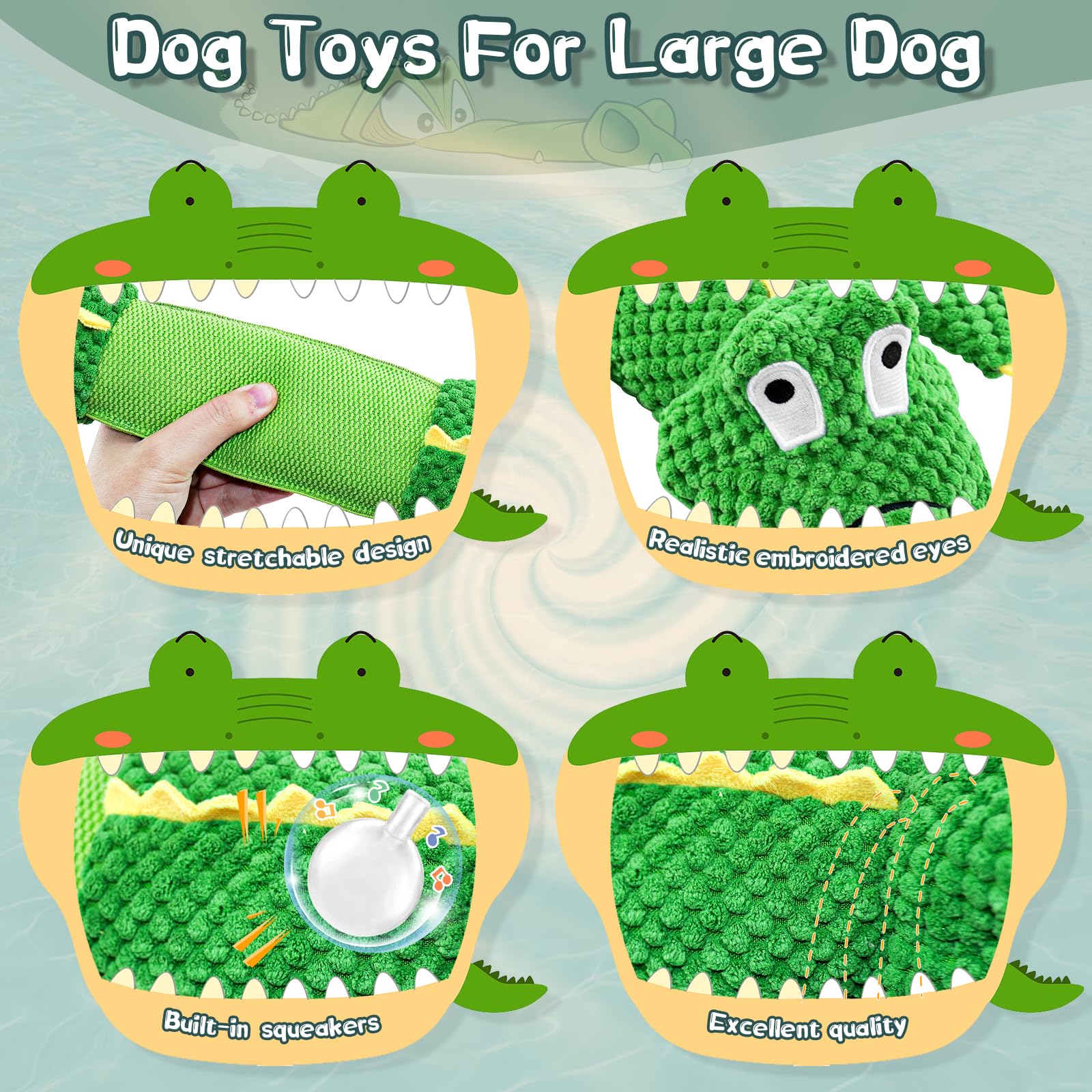 Durable Dog Toys for Aggressive Chewers - Tough Interactive Tug of War & Squeaky Chew Toys for Small, Medium & Large Breed Dogs | Perfect for Playtime, Training & Anxiety Relief
