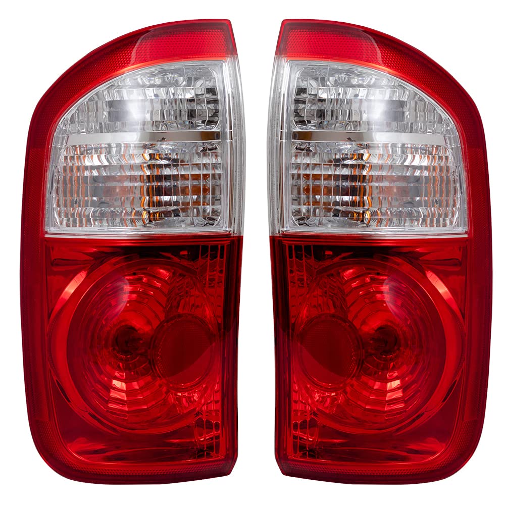 OE Style Halogen Tail Lights Replacement for 2000-2006 Toyota Tundra Double Cab - Pair (TO2800153 TO2801153 815600C040 815500C040) - Durable Aftermarket Lighting Upgrade for Improved Night Visibility & Safety