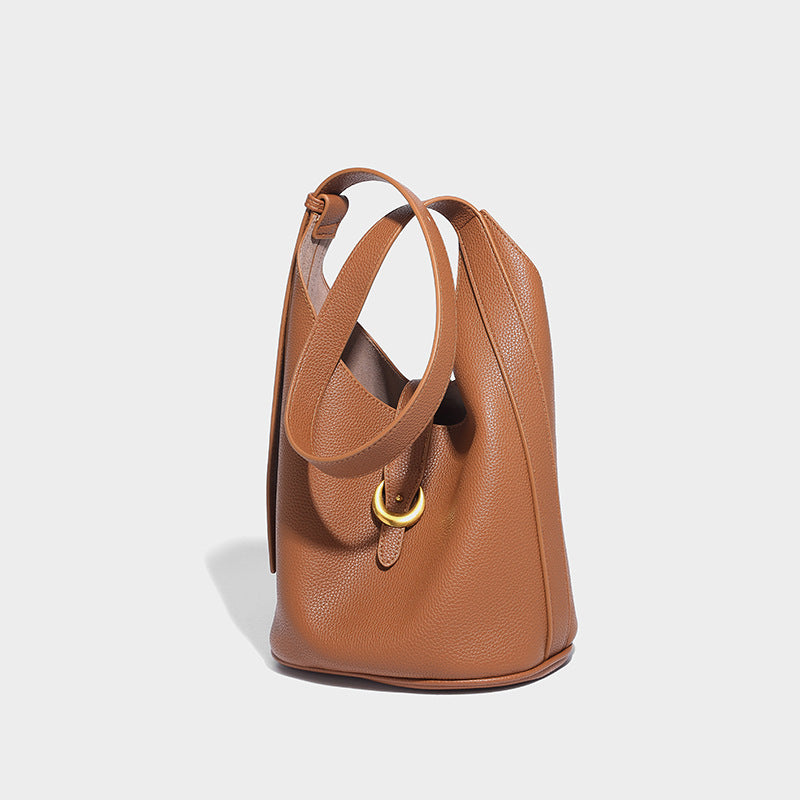 Genuine Leather Shoulder Bag for Women - Soft Cowhide Crossbody Purse - Stylish & Durable Handbag for Work, Travel & Everyday Use