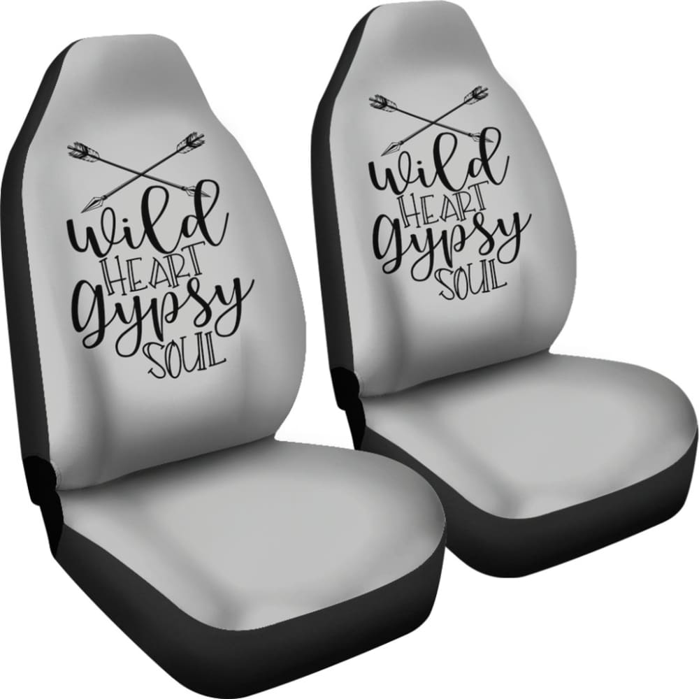 Premium Wild Heart Gypsy Soul Car Seat Covers - Universal Fit for Cars, Trucks & SUVs - Boho Style Interior Decor - Perfect for Road Trips & Daily Commute