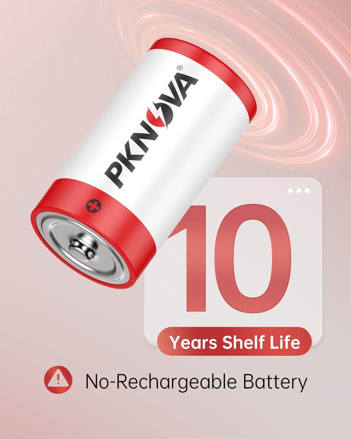 4 Pack C Batteries 1.5V LR14 Alkaline - Long Lasting Power for Flashlights, Toys, Clocks & Household Devices - Bulk Batteries for Home & Office Use