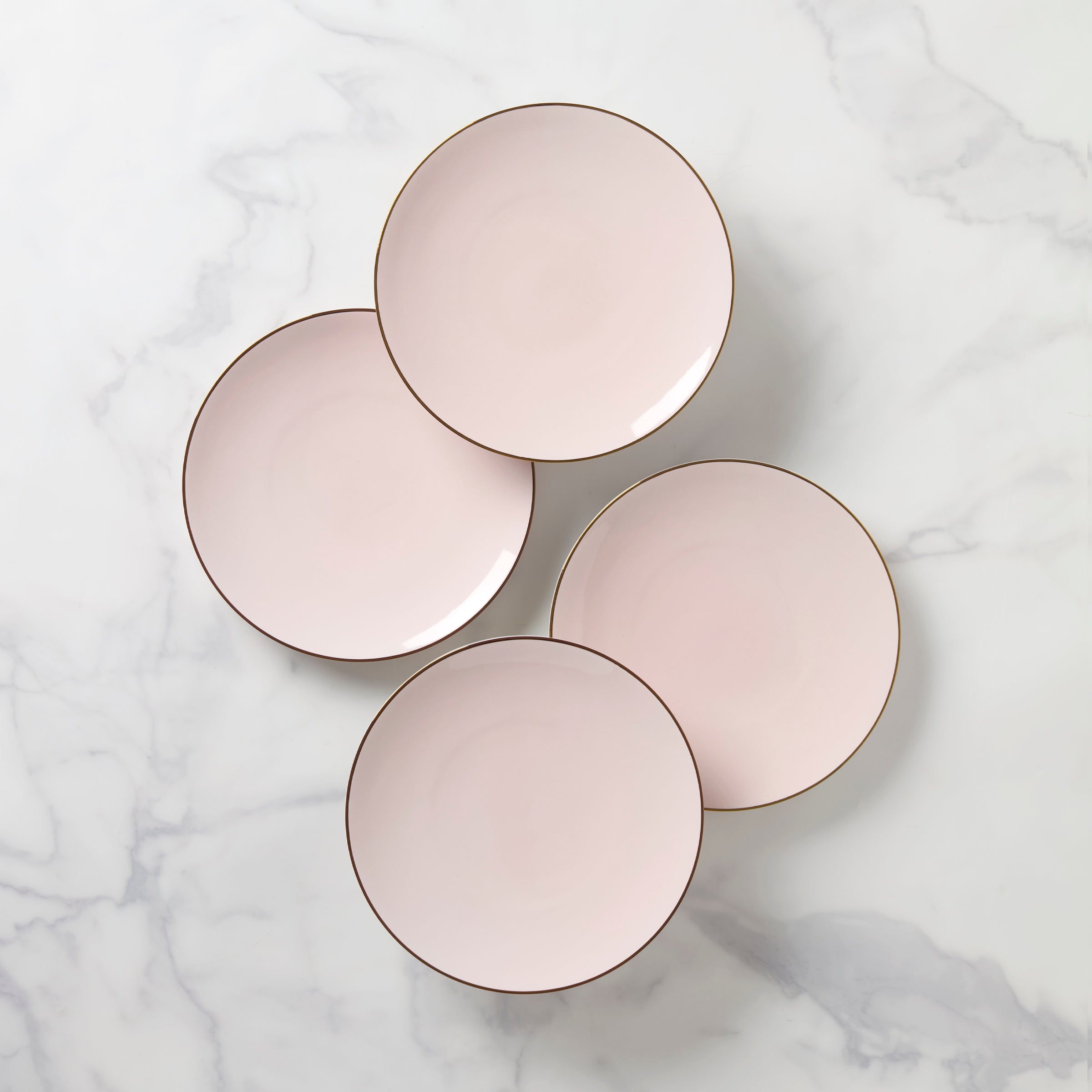Trianna Coupe Salad Plates Set of 4 - Elegant 8.5