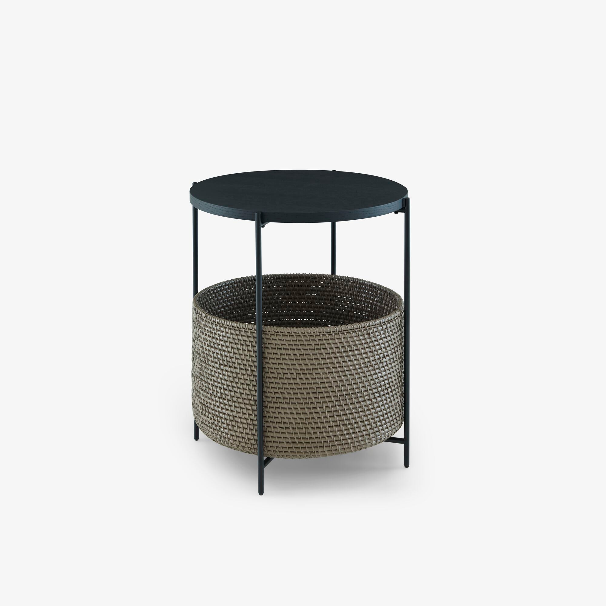 Modern Wooden Bedside Table with Storage Basket - Nightstand for Bedroom, Living Room, and Office - Perfect for Organizing Books, Lamps, and Essentials