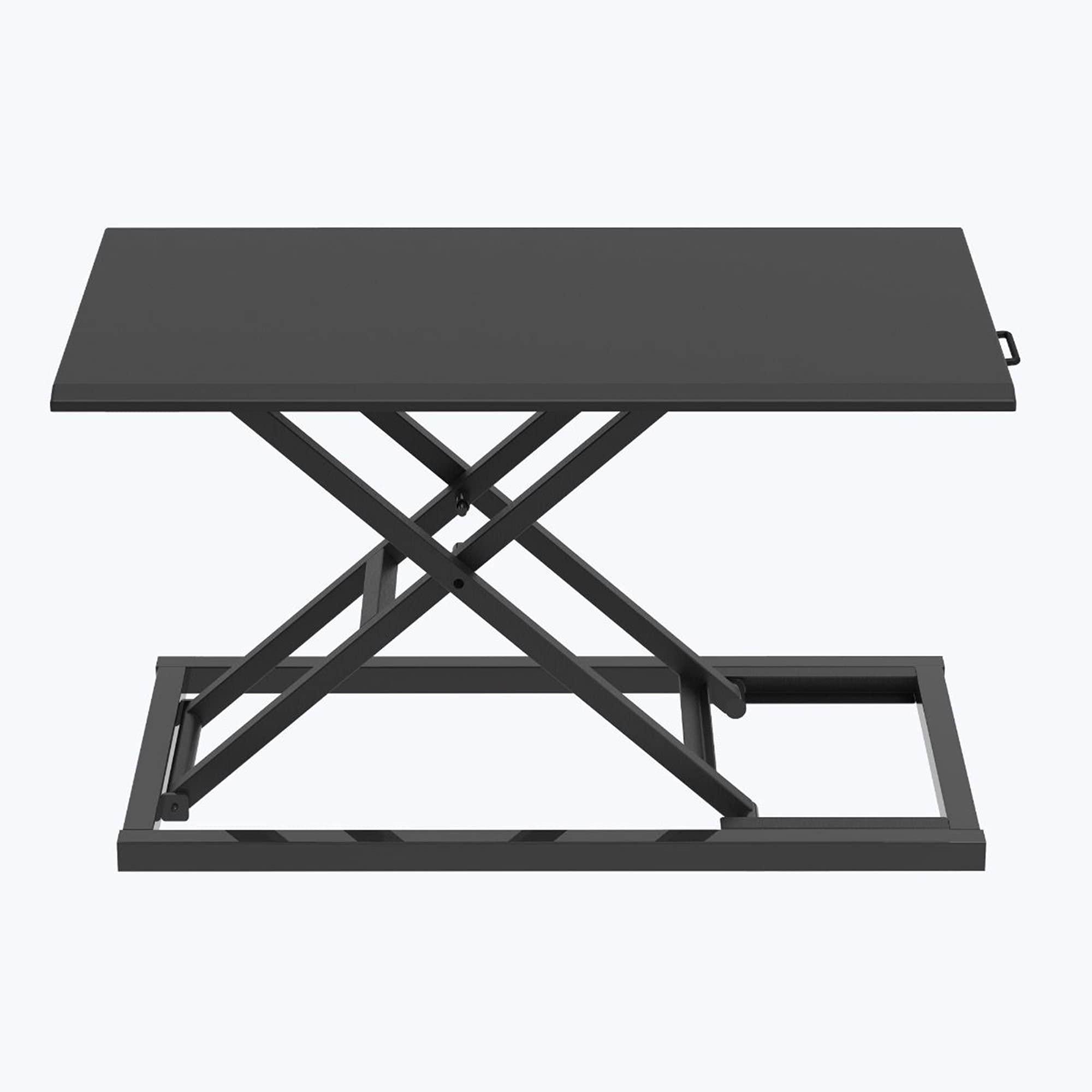 Adjustable Pneumatic Standing Desk Converter - Black for Home & Office