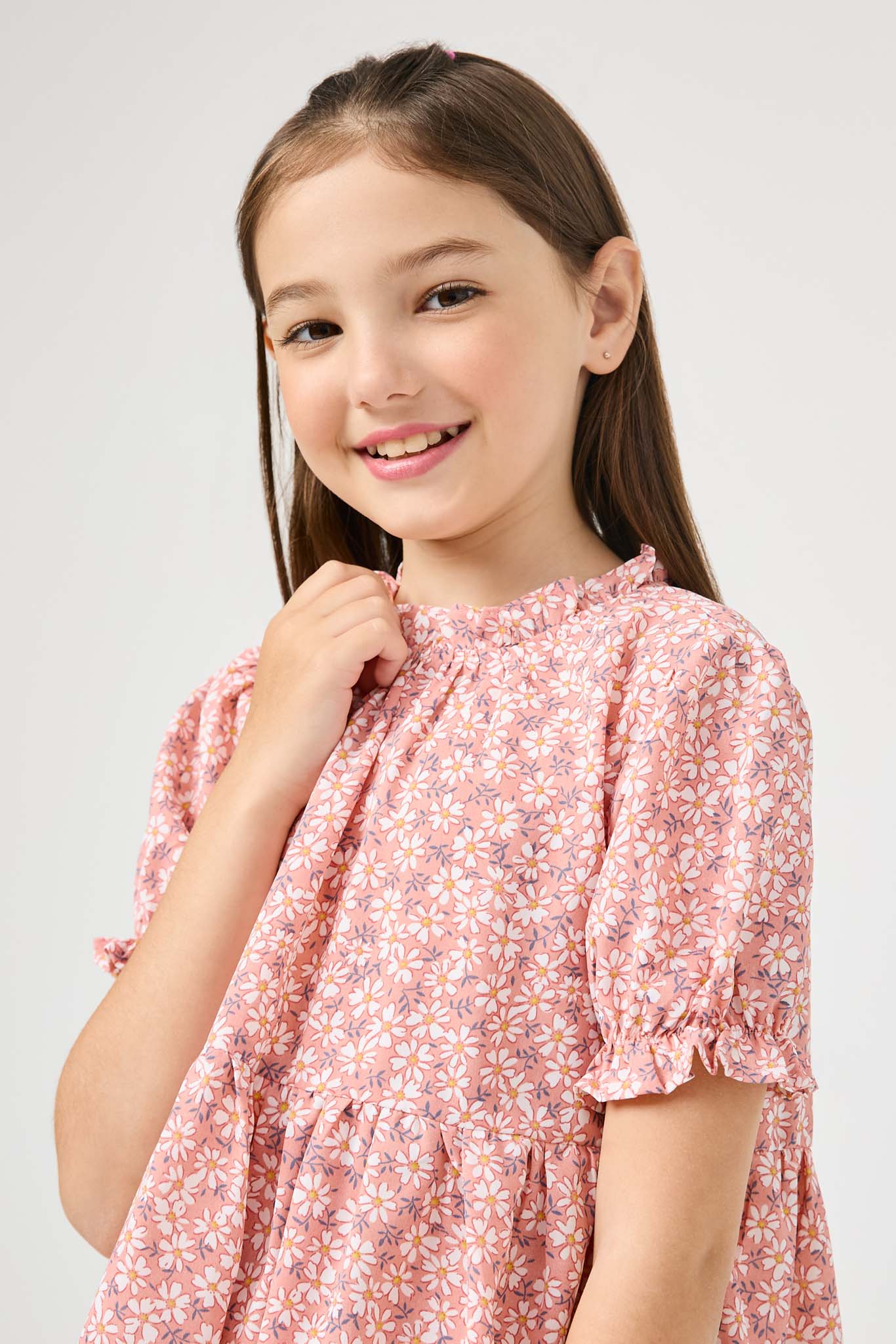 Stylish Ditsy Floral Ruffled Blouse for Women - Trendy Spring Summer Tops - Perfect for Casual Outings, Dates & Office Wear