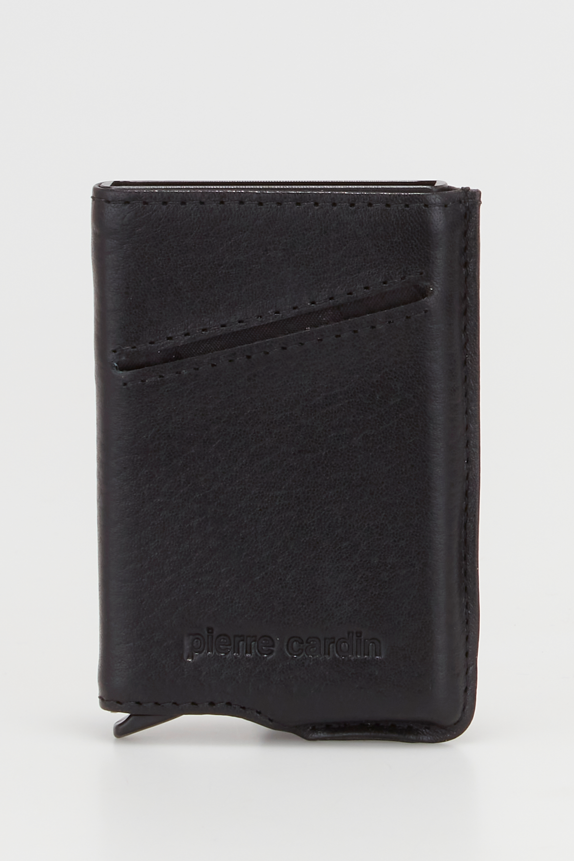 Genuine Leather Pop Up Credit Card Wallet for Men & Women - Slim RFID Blocking Card Holder for Travel, Business & Everyday Use