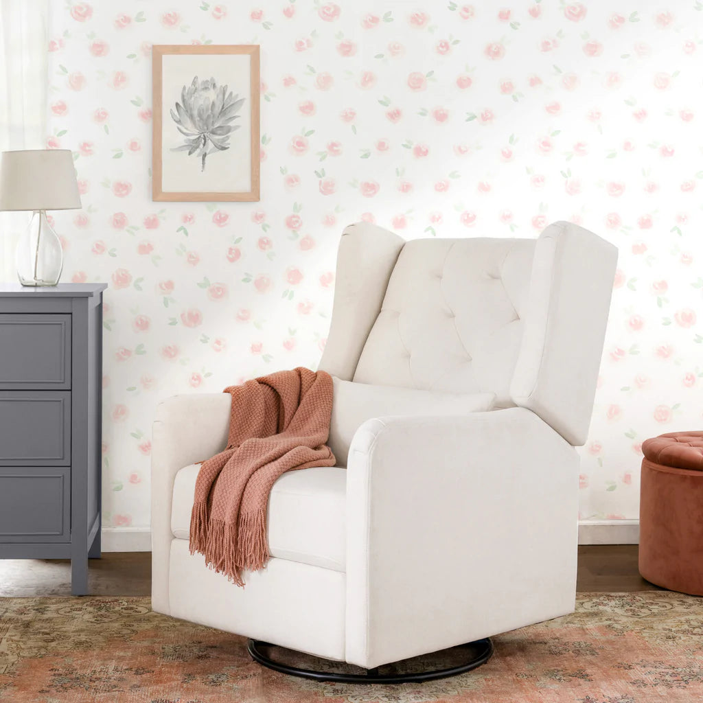 Everly Recliner and Swivel Glider Chair - Modern Comfort for Living Room, Nursery & Home Office - Ergonomic Design with Smooth 360° Rotation