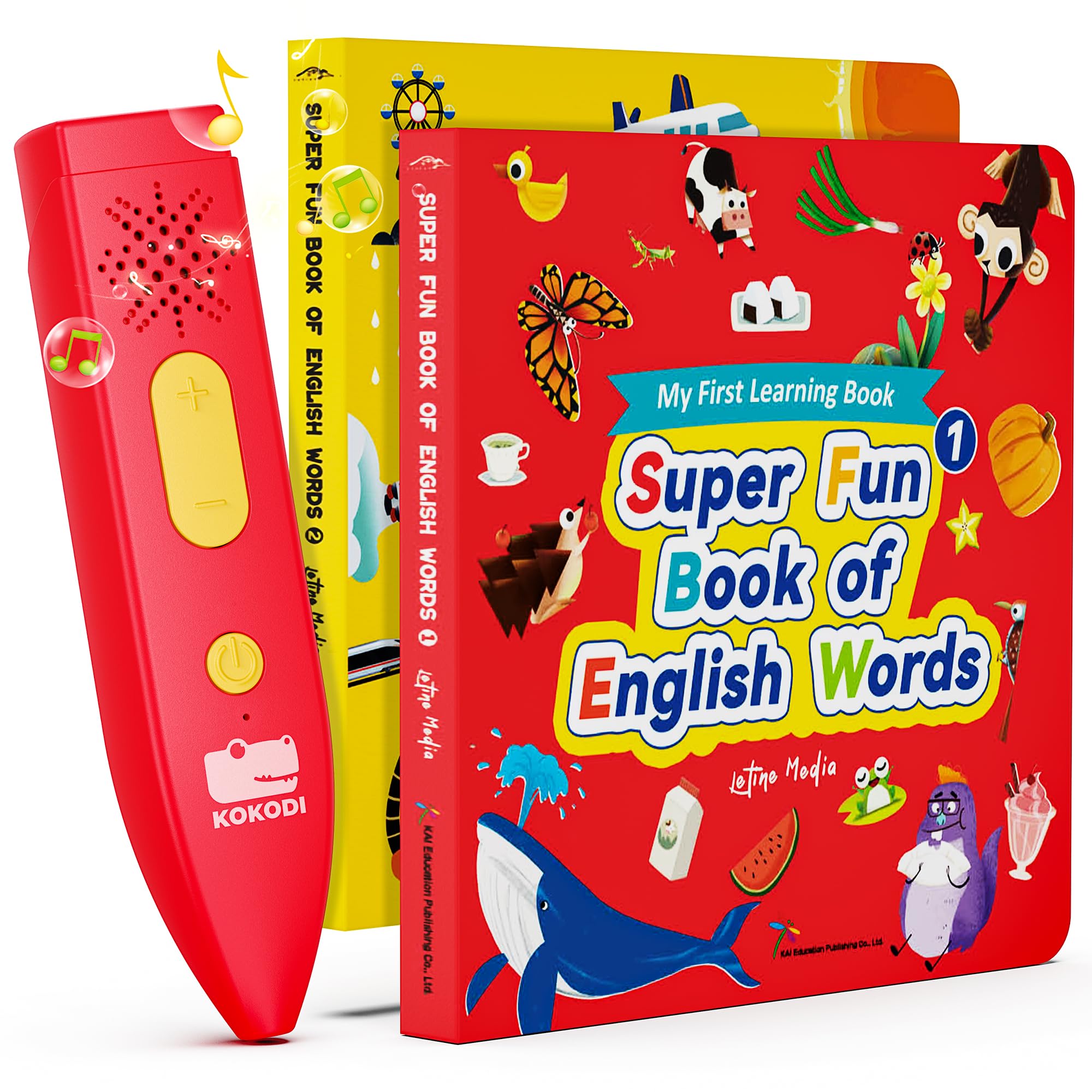 KOKODI Interactive Talking Pen & Sound Book Set for Kids - Electronic Learning Toys for Boys & Girls Ages 2-5, Autism Sensory Educational Games, Perfect Birthday Gift for Toddlers - Ideal for Early Childhood Development & Homeschooling Activities