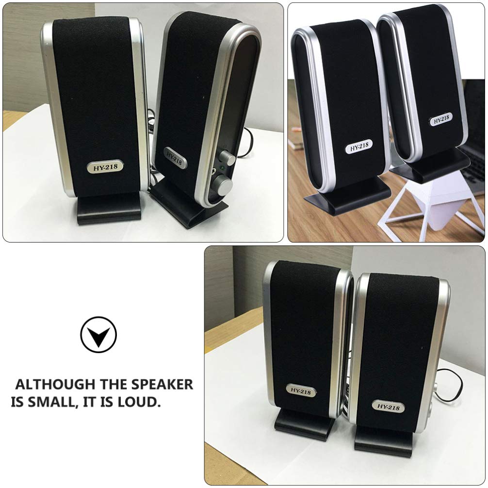 Garneck USB Powered Desktop Speakers - High Sound Quality Multimedia Mini Loudspeaker for Laptop, Computer, Tablet, Phone - Perfect for Home Office, Gaming, and Entertainment