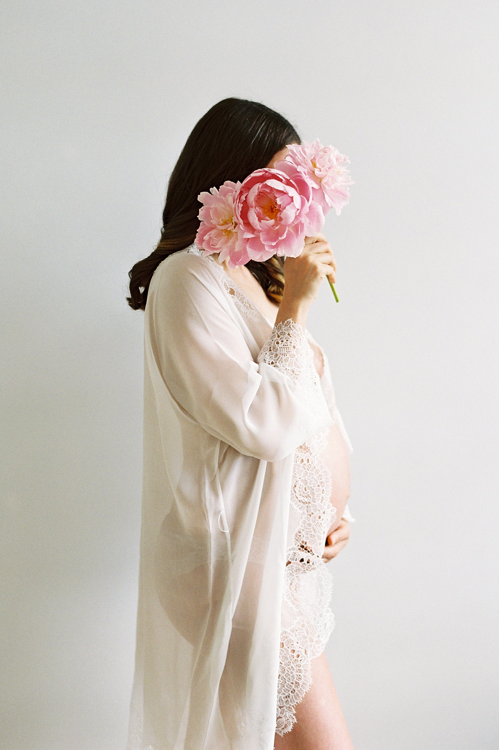 Olivia Macrame Lace and Silk Chiffon Robe - Elegant Bridal Loungewear & Wedding Nightgown for Women - Perfect for Honeymoon, Bridal Shower, and Spa Days
