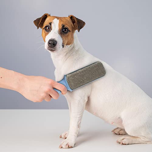 Pet Hair Remover Brush - Self Cleaning Lint Roller for Clothes, Furniture & Beds | Reusable Sticky Lint Brush for Dog & Cat Hair Removal | Anti-Static Household Grooming Tool for Sofa, Car Seats & Coats