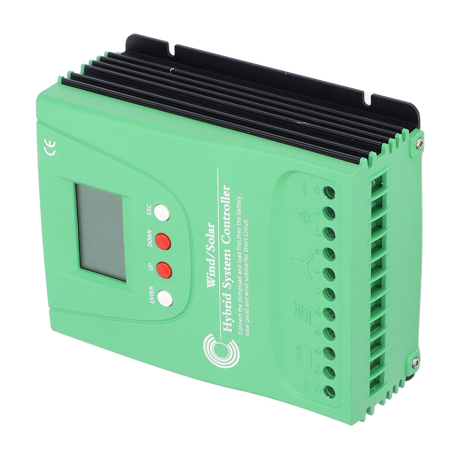 Tgoon 48V 20A Wind Solar Hybrid Charge Controller with LCD Display - High Efficiency PWM Stepless Unloading for Wind Turbine & Solar Panel Systems - Perfect for Off-Grid Lighting, RV, Marine & Home Power Applications (GPI48220)