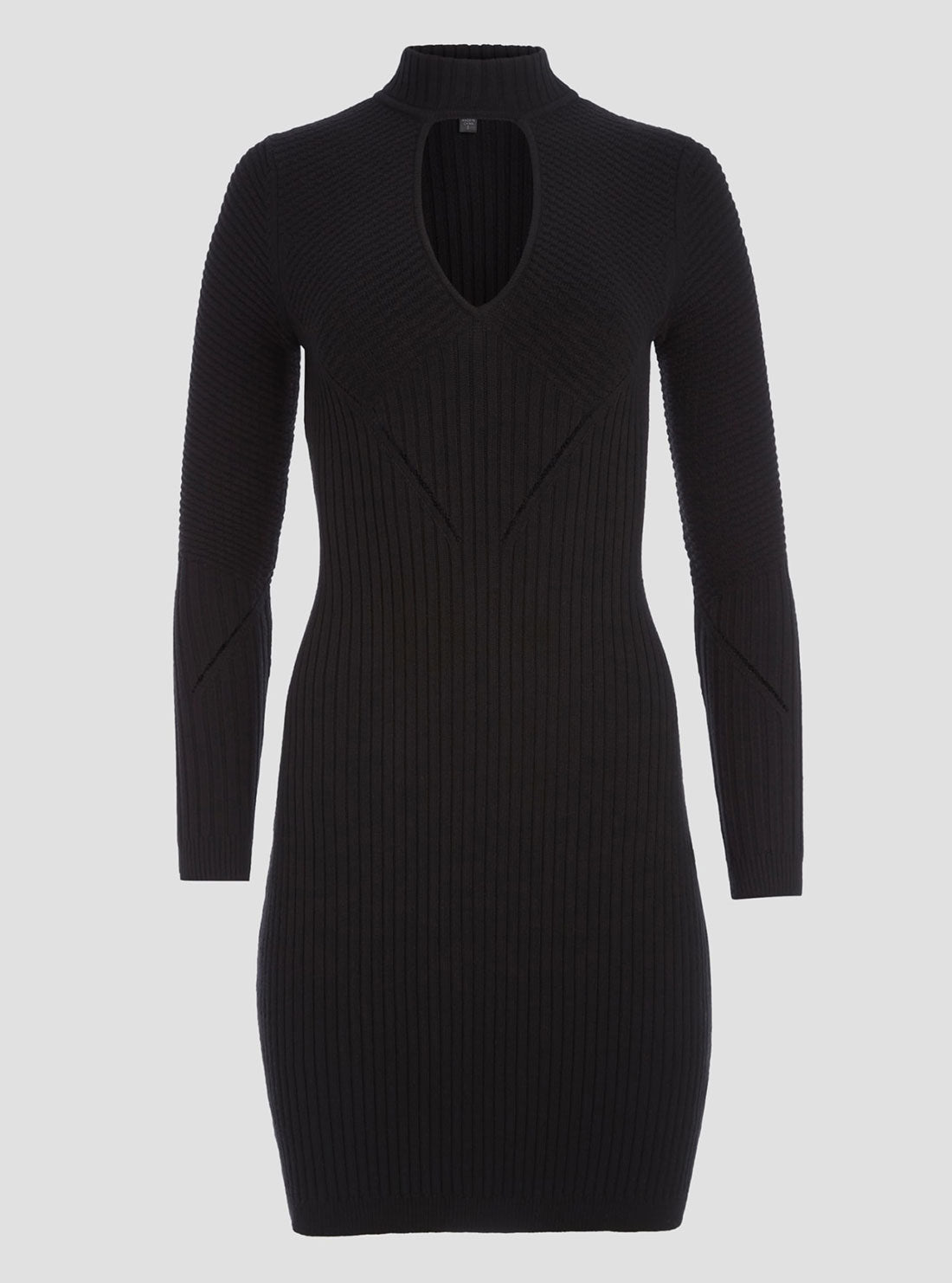 Eco-Friendly Black Tatia Knit Mini Dress - Women's Sustainable Fashion for Casual Wear, Date Night & Summer Outfits
