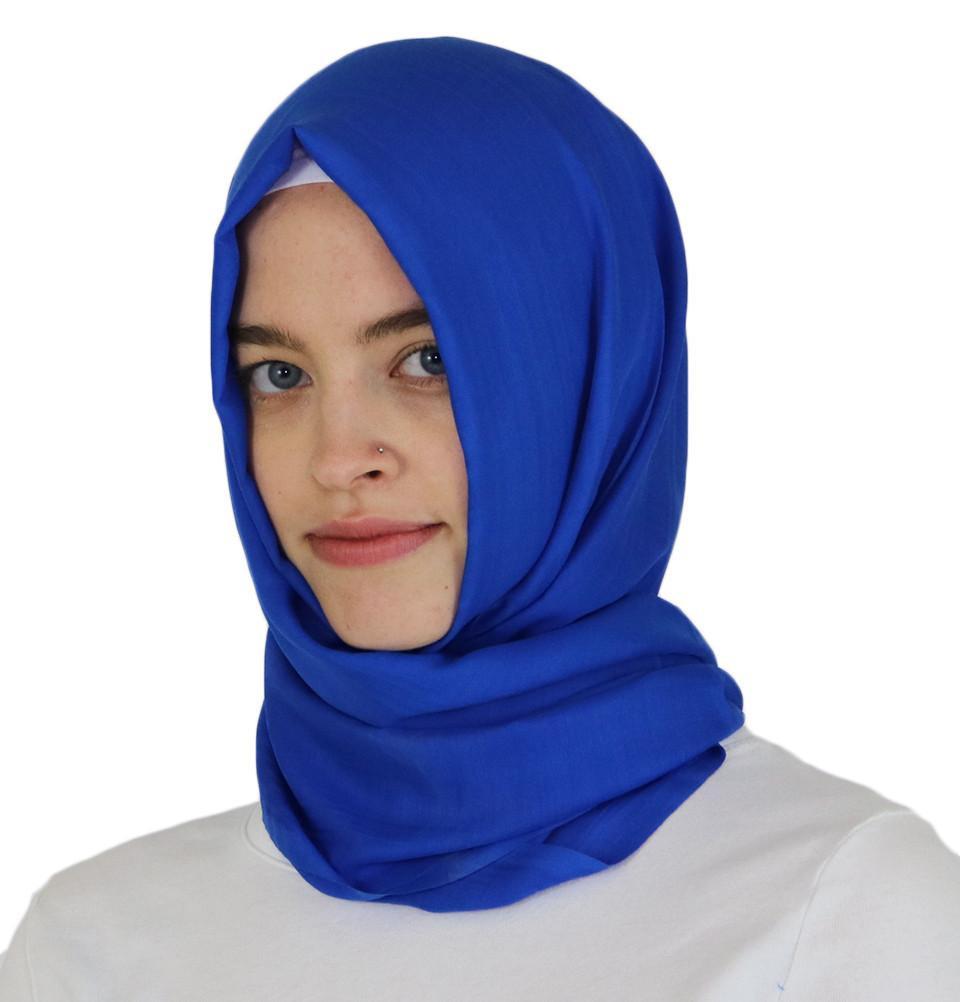 Aker Ince Premium Hijab Shawl Scarf #322 Royal Blue - Soft Muslim Headscarf for Women, Modest Fashion Accessory for Daily Wear, Prayer, and Special Occasions