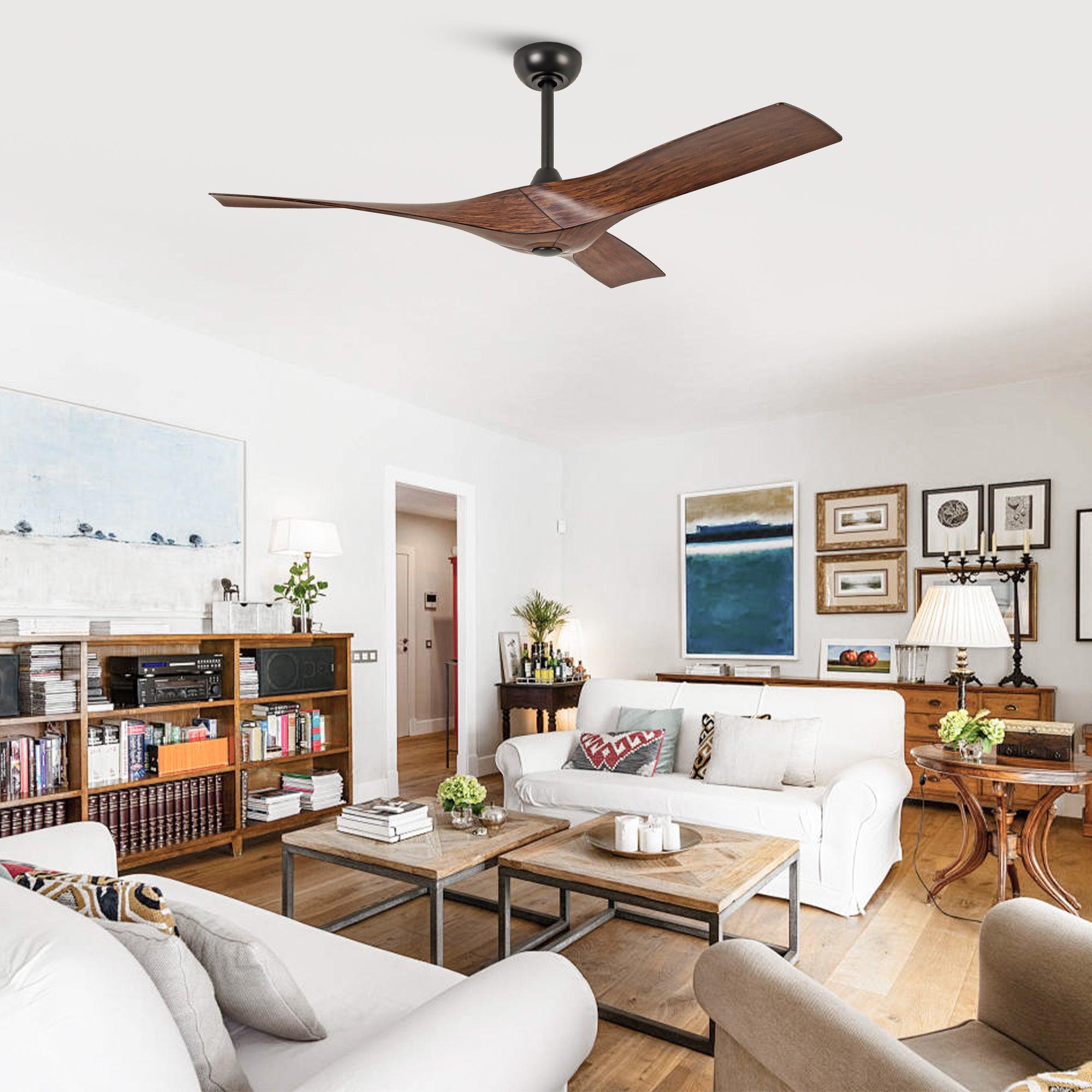 52 Inch Erin DC Motor Industrial Ceiling Fan with Remote Control - High Airflow for Large Rooms, Warehouses & Outdoor Patios