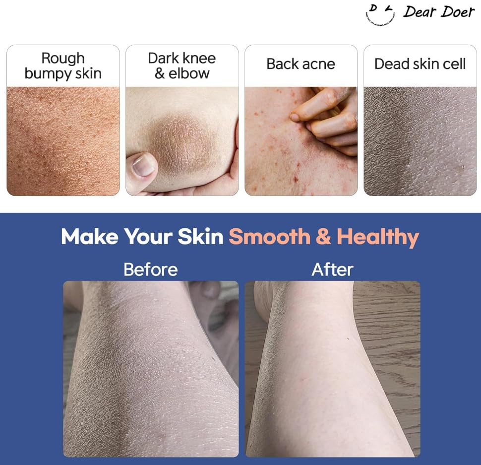 Dear Doer Moisturizing 2-in-1 Body Scrub & Wash with Andes Salt - Exfoliating & Hydrating Cleanser for Smooth Skin, 3.38 fl oz (100ml) - Perfect for Shower, Spa & Daily Skincare Routine