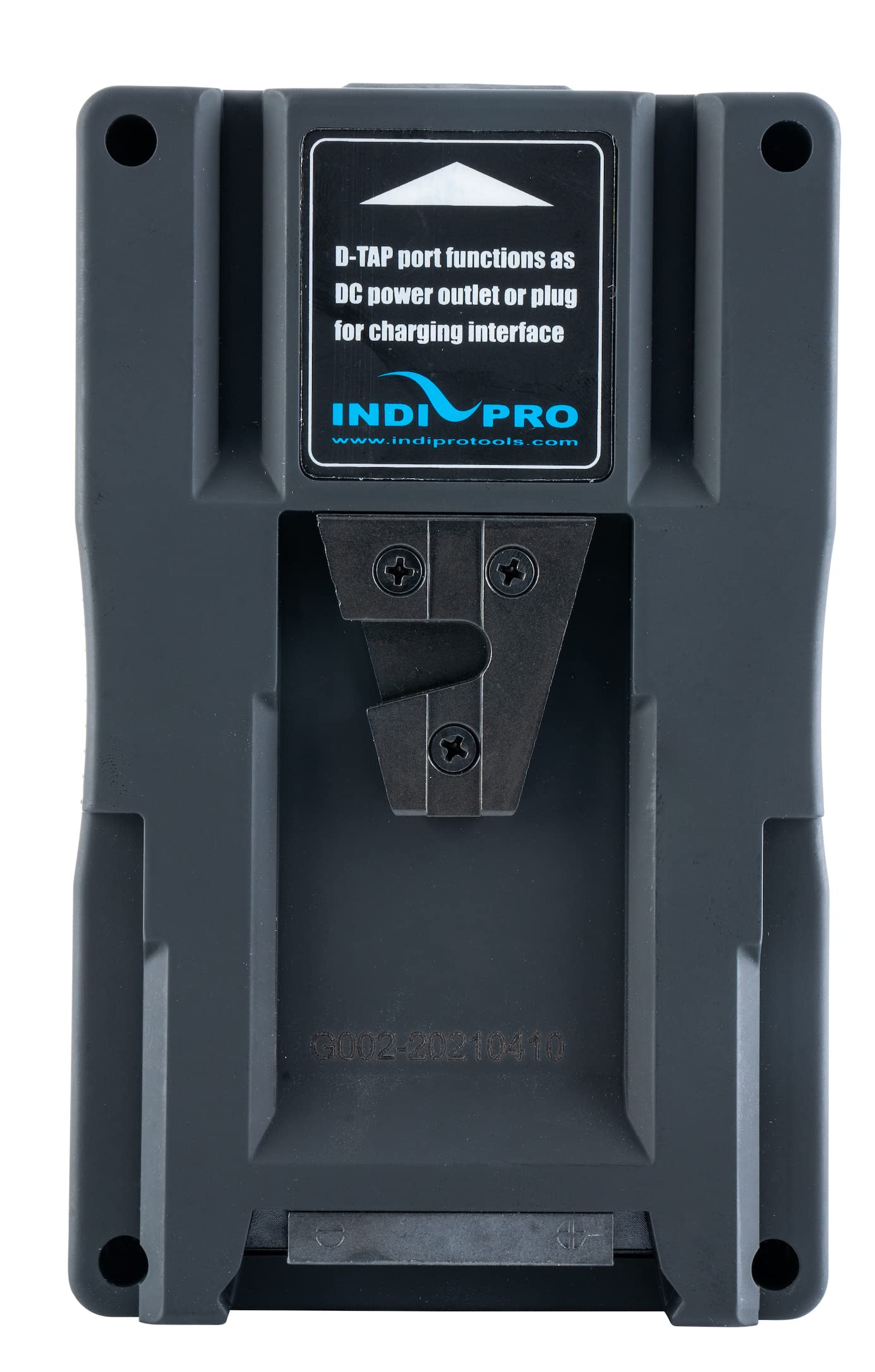 IndiPRO Compact Series 95Wh 14.8V V-Mount Lithium-Ion Battery - 10A Continuous Output with D-Tap - 4-LED Power Indicator - Professional Power Solution for Sony, Canon, Blackmagic Cameras & LED Lights - Perfect for Film Production, Live Streaming & Photography
