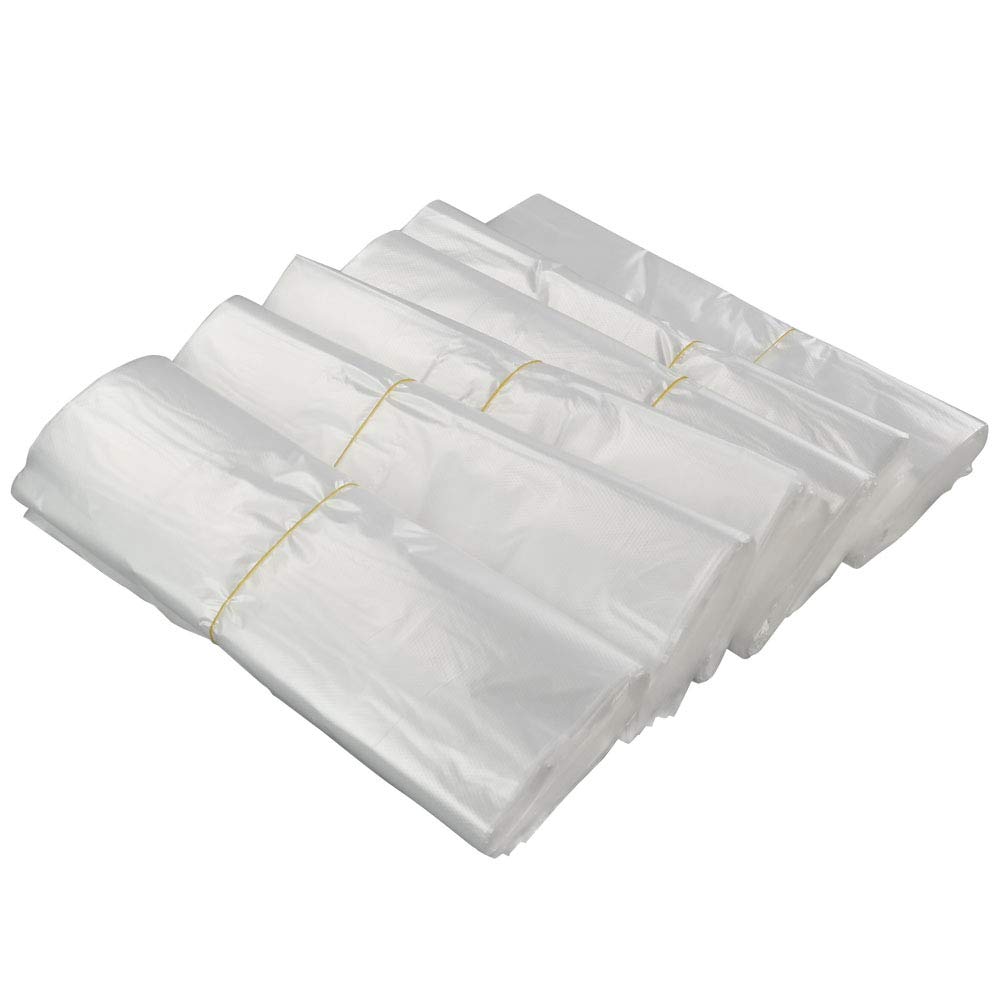 Ggbin Durable Plastic T-Shirt Shopping Bags with Handles - 21.1