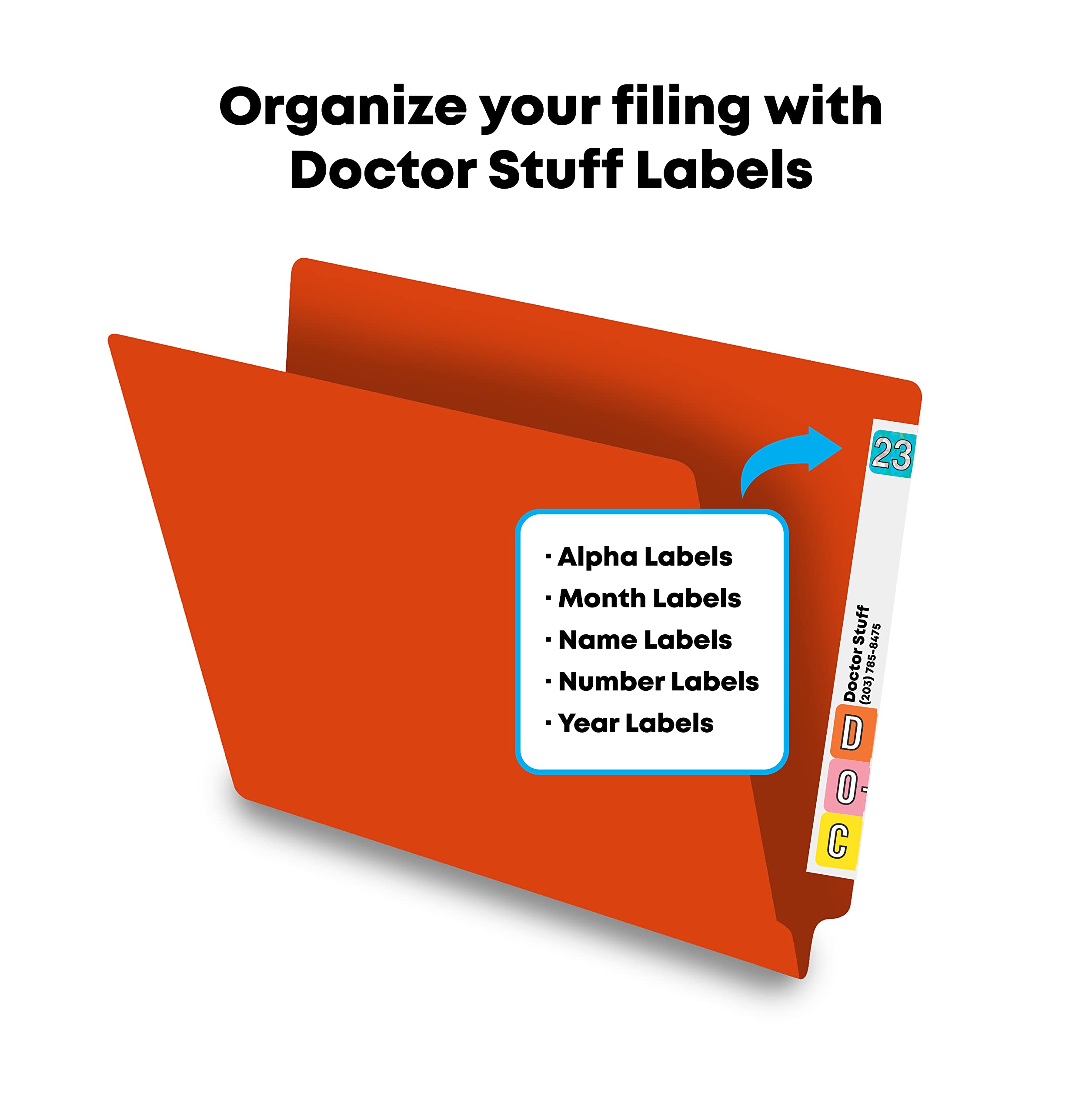 Premium Orange Legal Size File Folders - 14pt Reinforced End Tab Folders, Pack of 250 - Perfect for Medical Offices, Law Firms & Document Organization