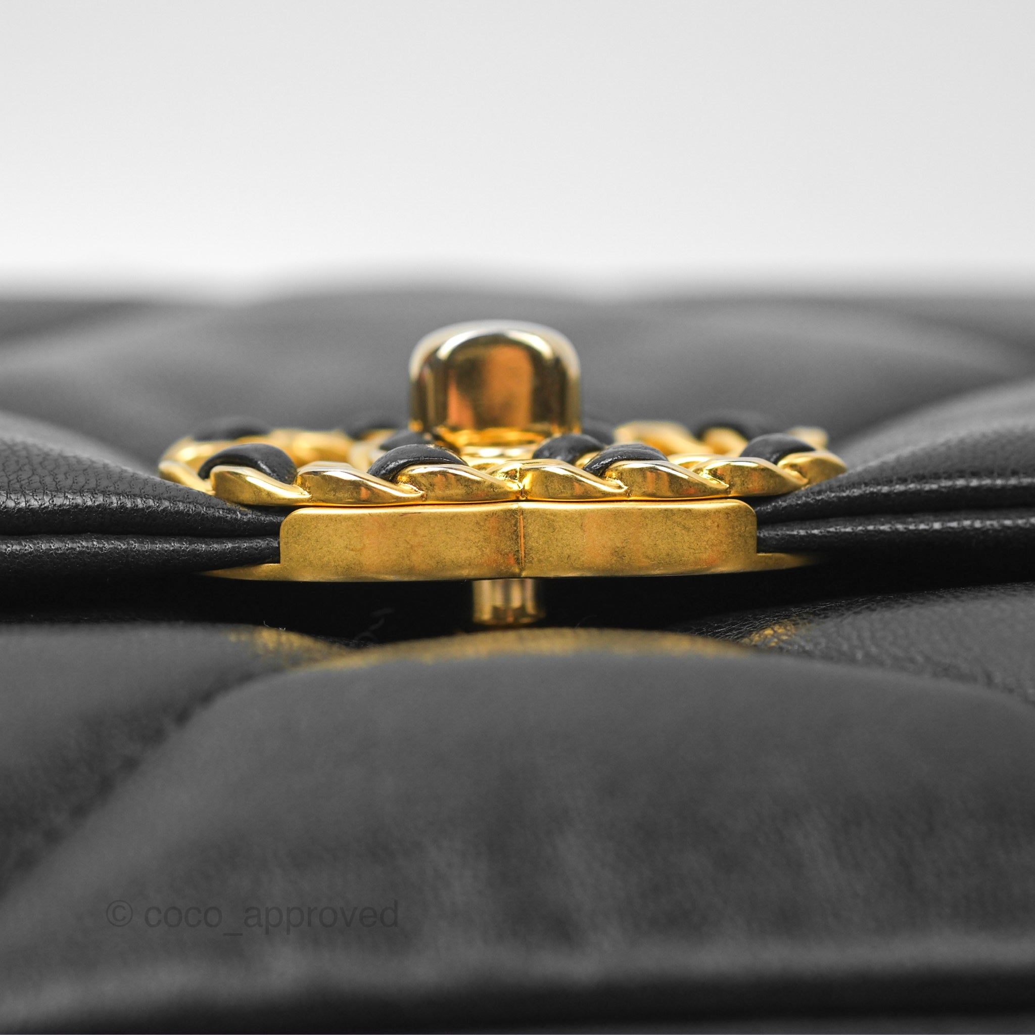 Chanel 19 Small Black Goatskin Mixed Hardware Flap Bag - Luxury Designer Handbag for Women, Perfect for Date Night & Evening Events
