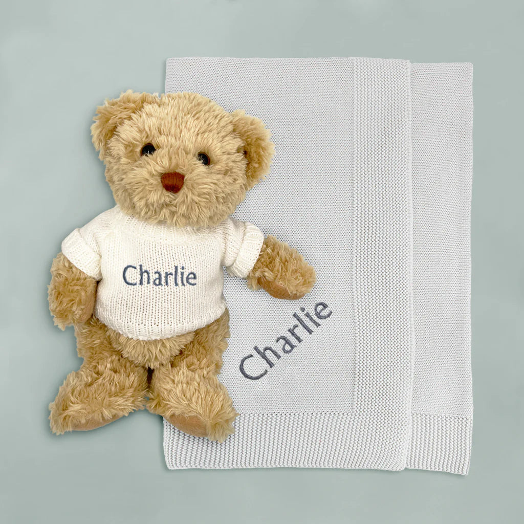 Cozy Bear & Soft Blanket Combo - Perfect for Kids, Gifts & Nursery Decor - SKU: LBG1075 | Ideal for Cuddling, Baby Showers & Bedtime Comfort