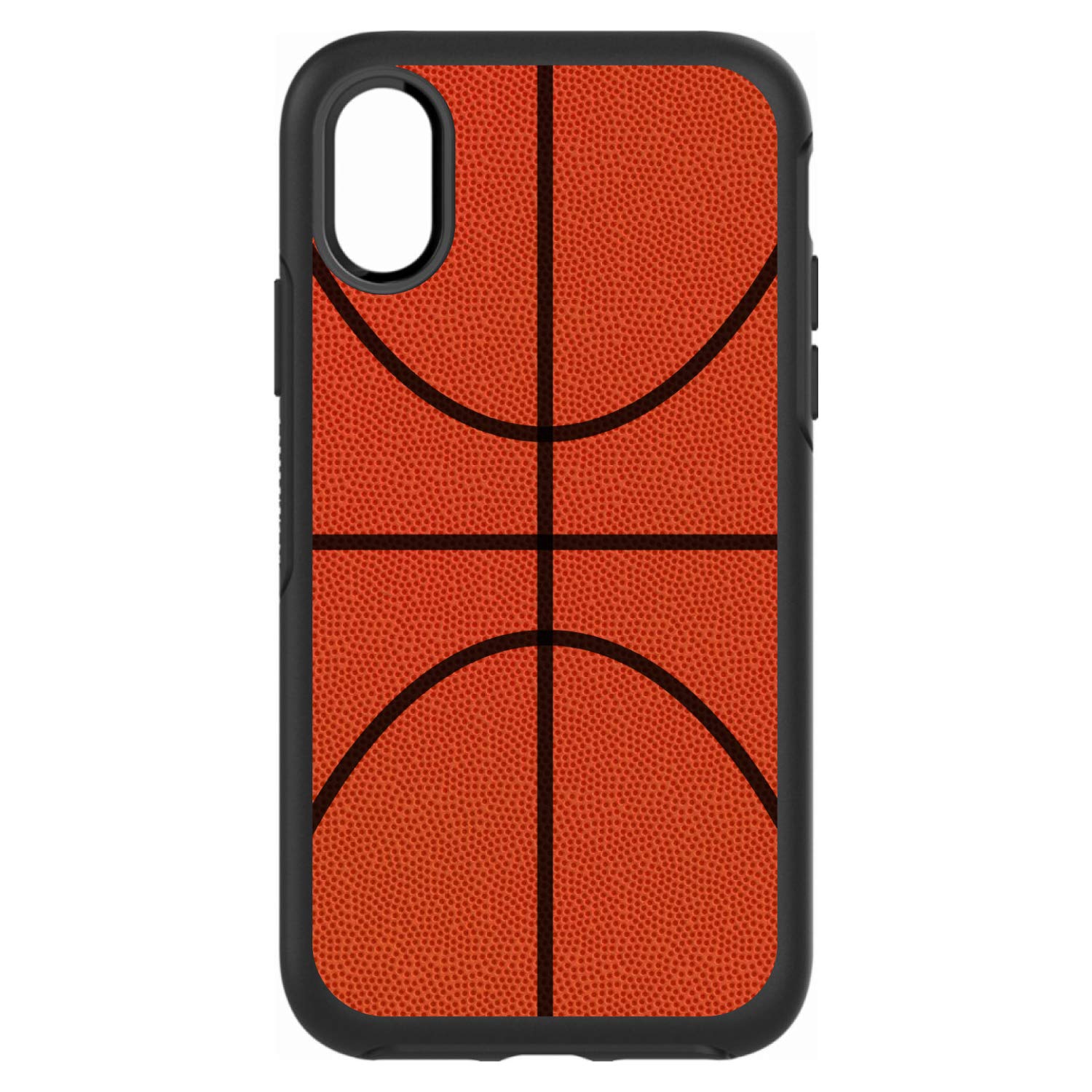 Custom iPhone Xs Max Skin for OtterBox Symmetry - Basketball Design for Sports Fans