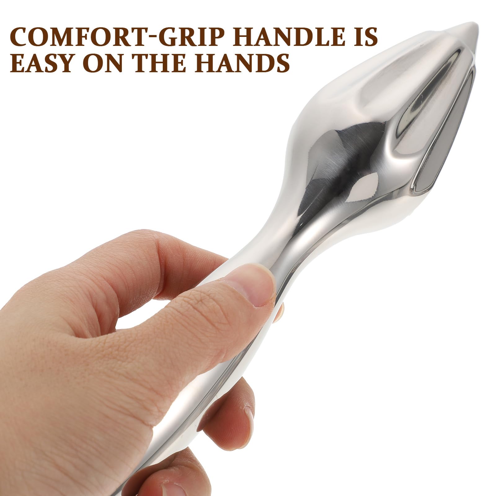 HEMOTON Stainless Steel Lemon Reamer - Manual Citrus Juicer for Lemon, Lime, Grapefruit & Pomegranate - Durable Fruit Squeezer for Fresh Juice at Home, Bars & Restaurants