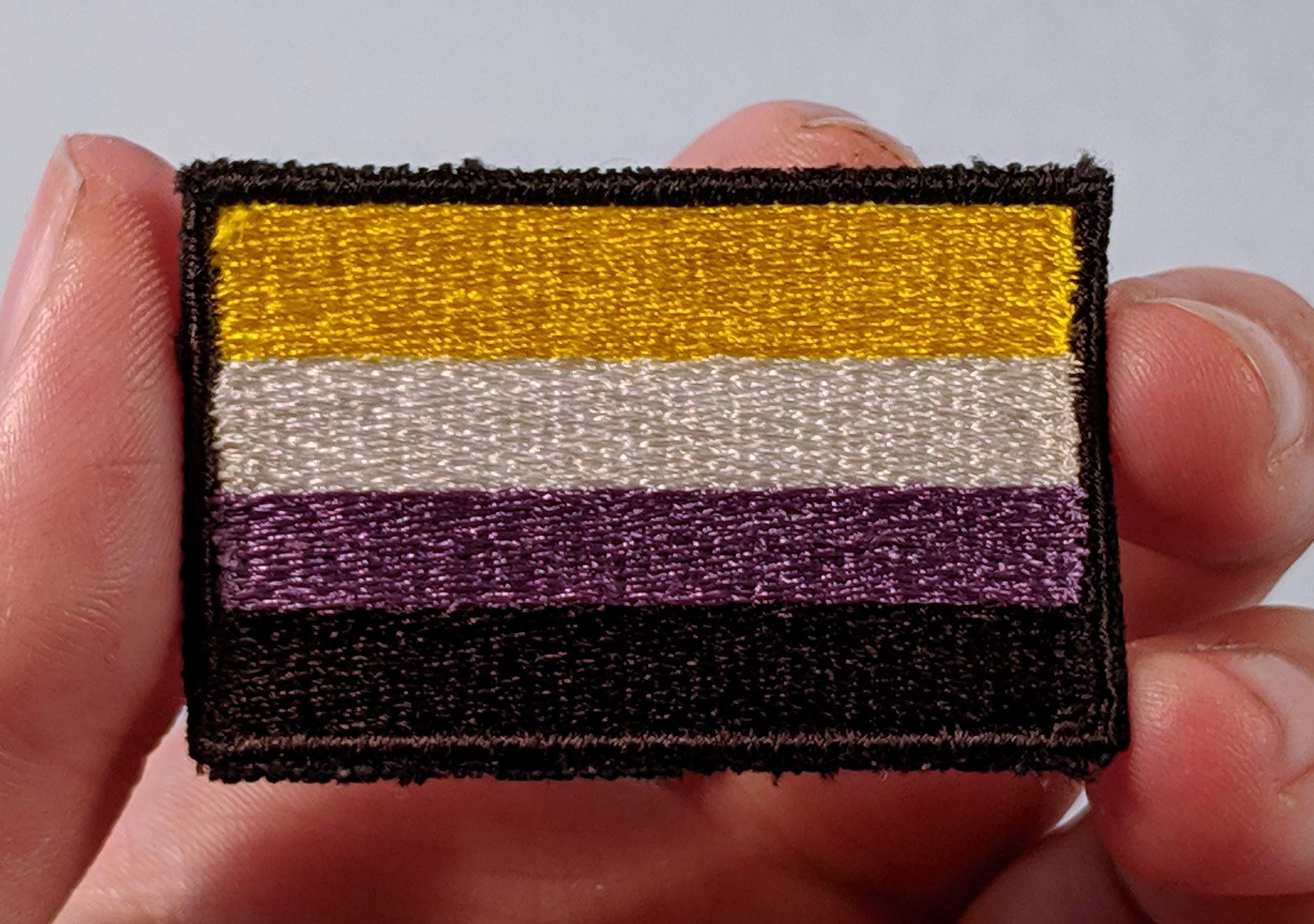 Pansexual Pan Pride Flag Embroidered Patch - LGBTQ+ Pride Accessory for Jackets, Bags & Backpacks - Show Your Pride at Parades & Events