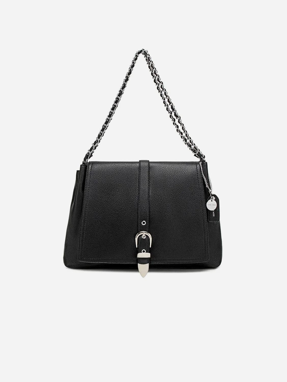 Aria Vegan Leather Shoulder Bag for Women | Black Pebbled Crossbody Purse | Fashion Handbag for Work, Travel & Everyday Use