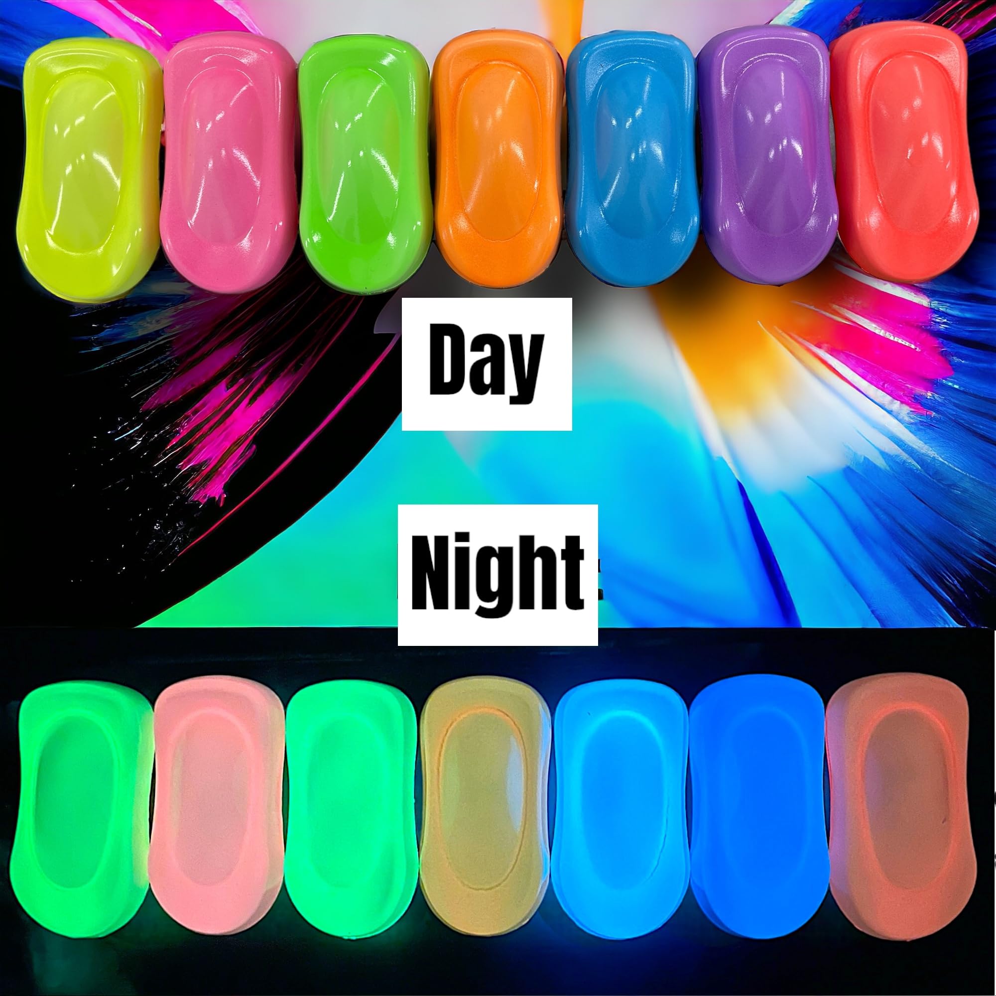 LiME LiNE Automotive Grade Base Coat Maker Pigment Powder - Green Glow in the Dark for Custom Car Paint & DIY Projects | Perfect for Nighttime Visibility & Creative Automotive Designs