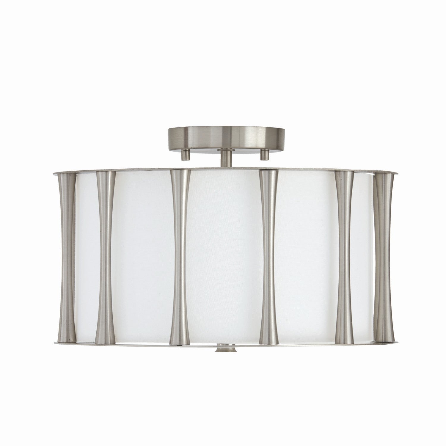 Capital Lighting Three Light Semi Flush Mount Ceiling Fixture - Modern Dining Room & Bedroom Lighting for Home Decor