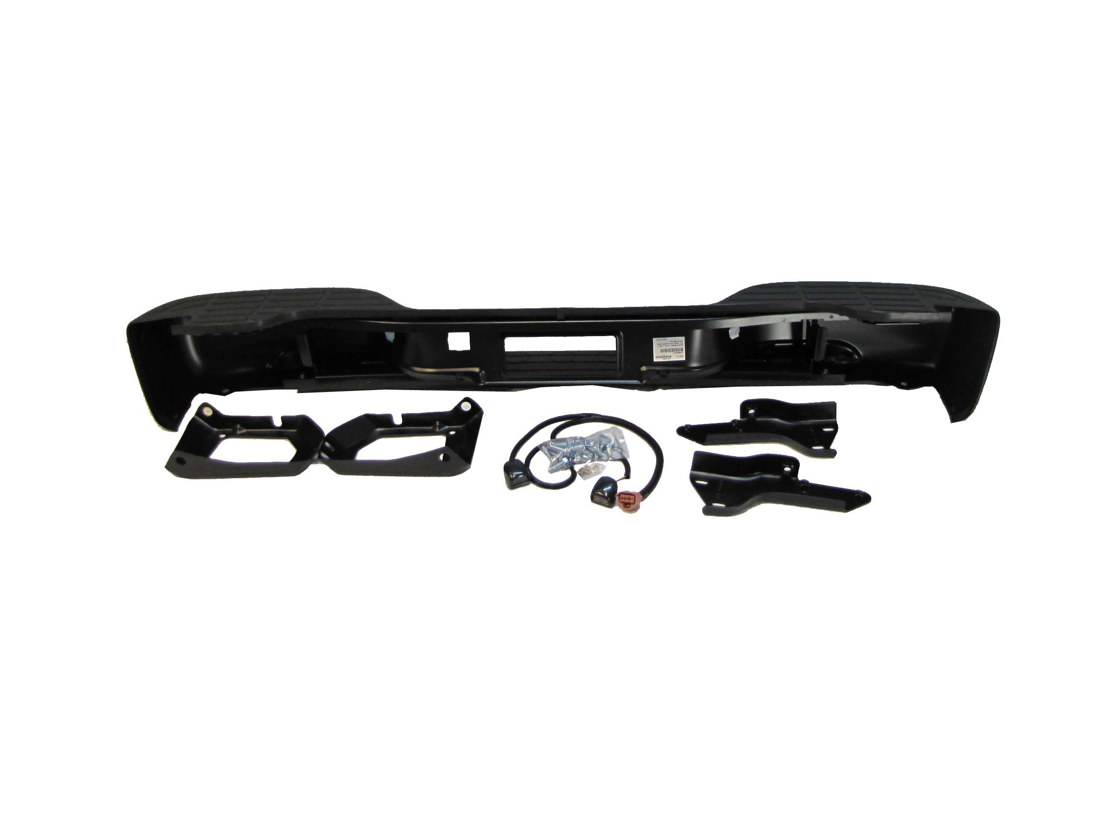 2000-2006 Chevy Suburban & GMC Yukon Rear Step Bumper Assembly - Black with Pad, Bracket & Hitch Lamps (GM1101115) | Perfect for Off-Roading, Towing & Truck Accessories Upgrade
