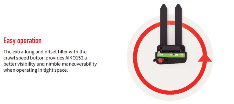 AIKO 2.7m Full Electric Self-Propelled 1.5 Ton Pallet Stacker - Model PT AIKO152 2.7 | Warehouse Equipment for Efficient Material Handling & Storage Solutions