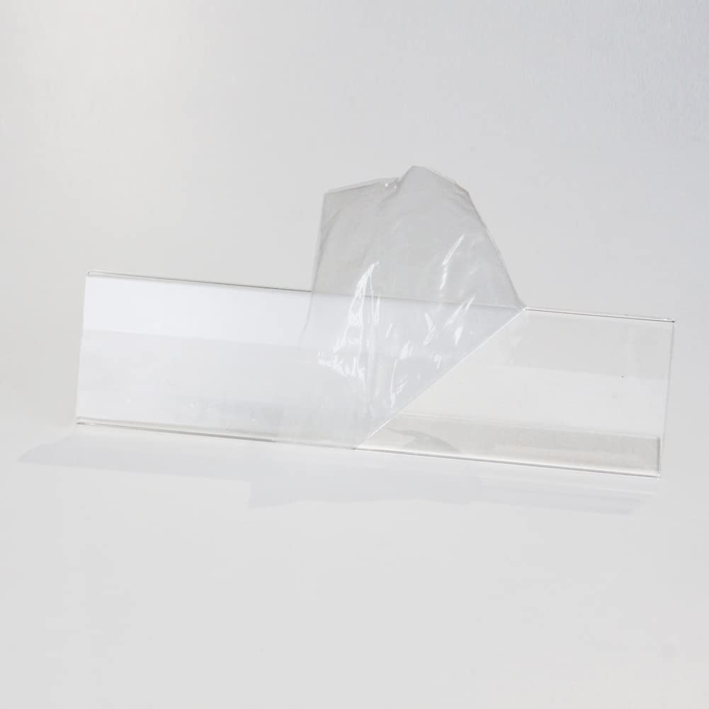 6 Pack Clear Acrylic Desk Name Plates - 10