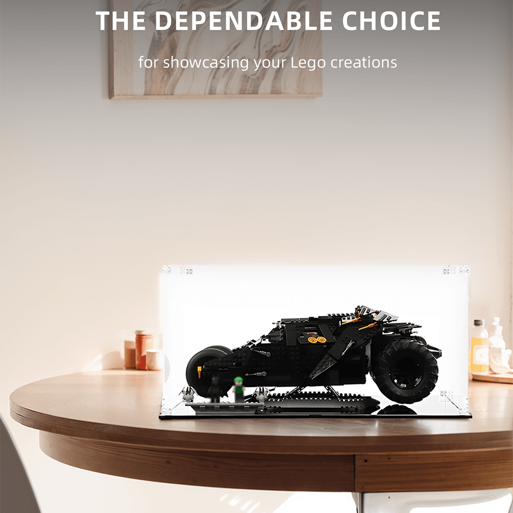 LEGO DC Batman Batmobile Tumbler 76240 Display Case - Protective Showcase for LEGO Sets | Perfect for Home Decoration & Collectible Display