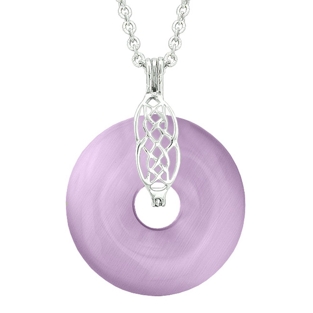 Celtic Shield Knot Protection Amulet Necklace - Lucky Donut Pendant with Ancient Magic Powers for Spiritual Safety & Good Fortune | Perfect for Wiccan Rituals, Pagan Jewelry & Everyday Wear as a Meaningful Gift
