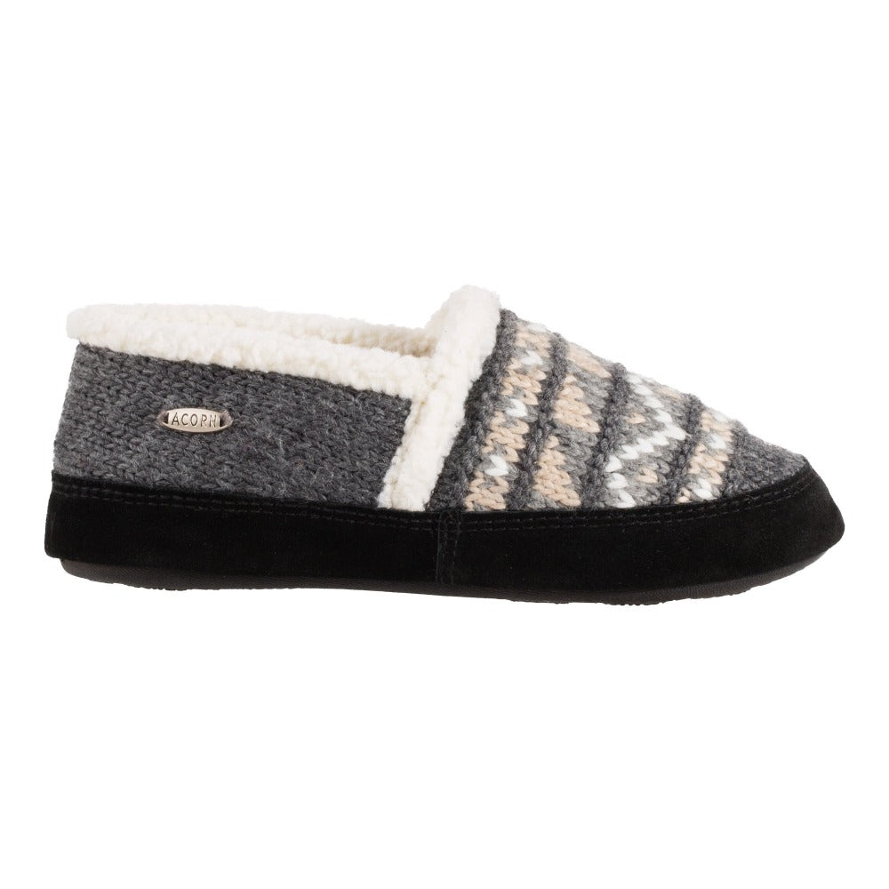 Women's Acorn® Nordic Moc Slippers with Indoor/Outdoor Sole - Cozy House Shoes for Winter, Home, Travel & Outdoor Use