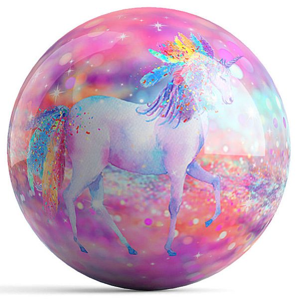 OTB Unicorn Bowling Ball by Kelleigh Williams - Premium 12lb Bowling Ball with Unique Unicorn Design for Women & Kids - Perfect for Birthday Gifts, League Play, and Fun Family Game Nights