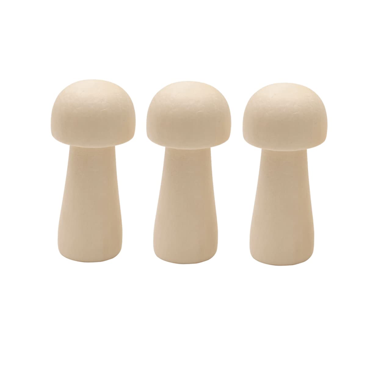 10PCS Unfinished Wooden Peg Dolls for DIY Painting - Mushroom & Nesting Doll Craft Kit - Natural Wood Puppet Toys for Kids & Adults - Perfect for Home Decor, Gifts, and Creative Art Projects