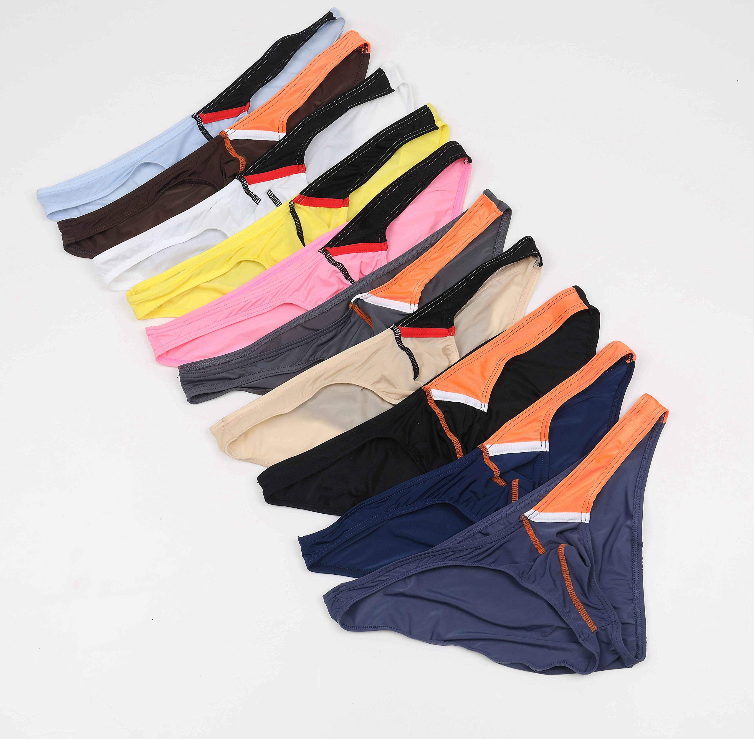 Men's Ice Silk Bikini Low Rise Underwear - Breathable & Soft Comfort for Everyday Wear, Workout, and Sleep