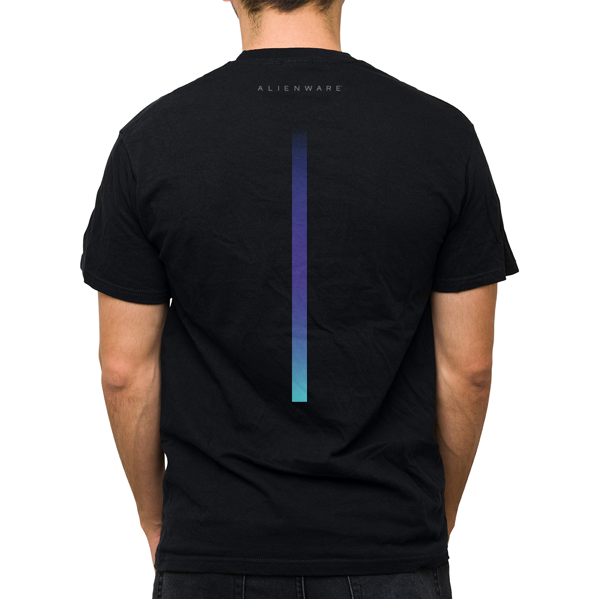 Alienware™ Black Gaming T-Shirt for Men & Women - Comfortable Cotton Tee for Gamers, Esports & Casual Wear - Size S
