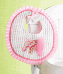 SBGB3 Elephant Tutu Bib - Adorable Baby Bib for Girls, Soft & Absorbent, Perfect for Feeding, Parties & Photo Shoots