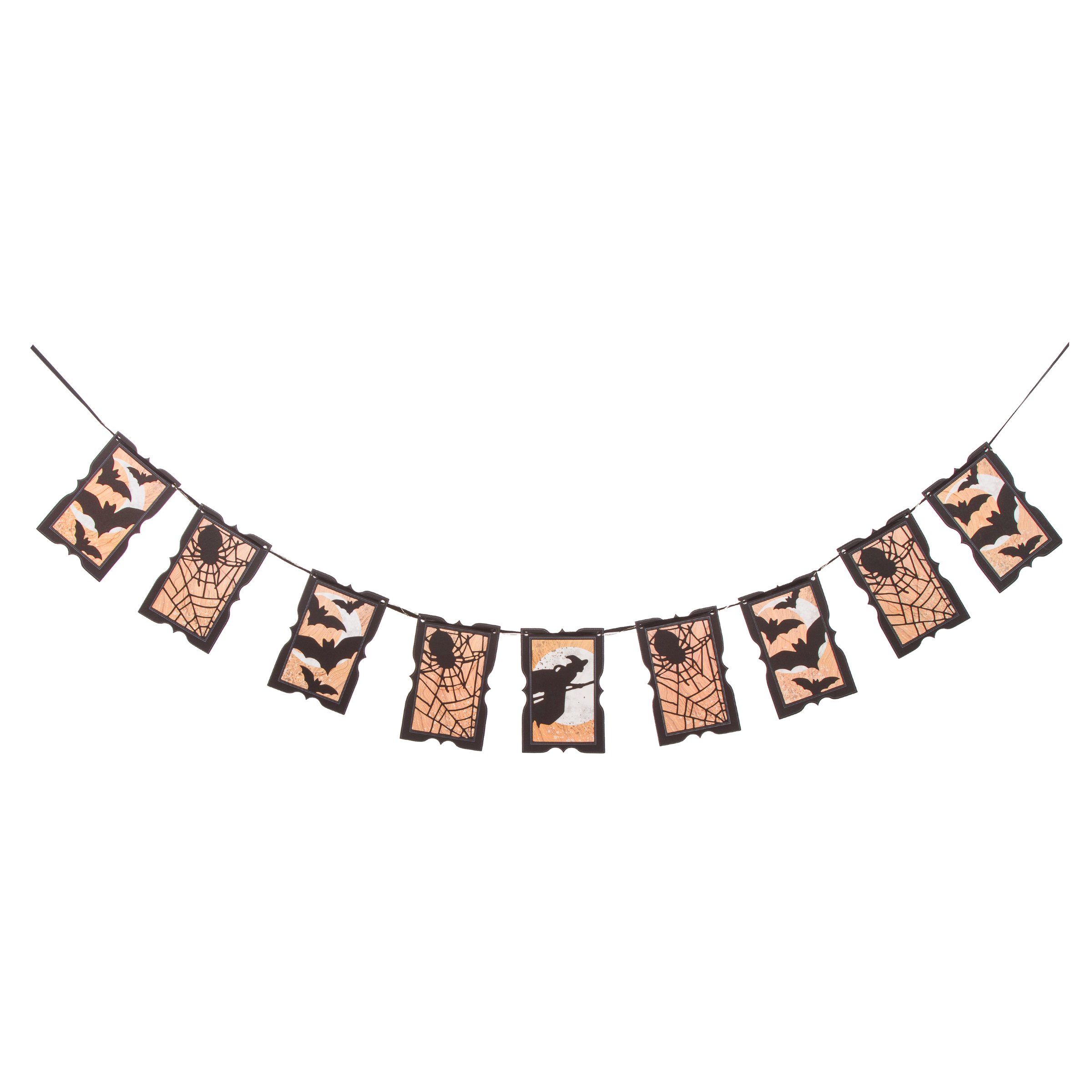 Martha Stewart Premium Cardstock and Vellum Icon Banner with LED Lights for Wedding Decorations and Party Backdrops