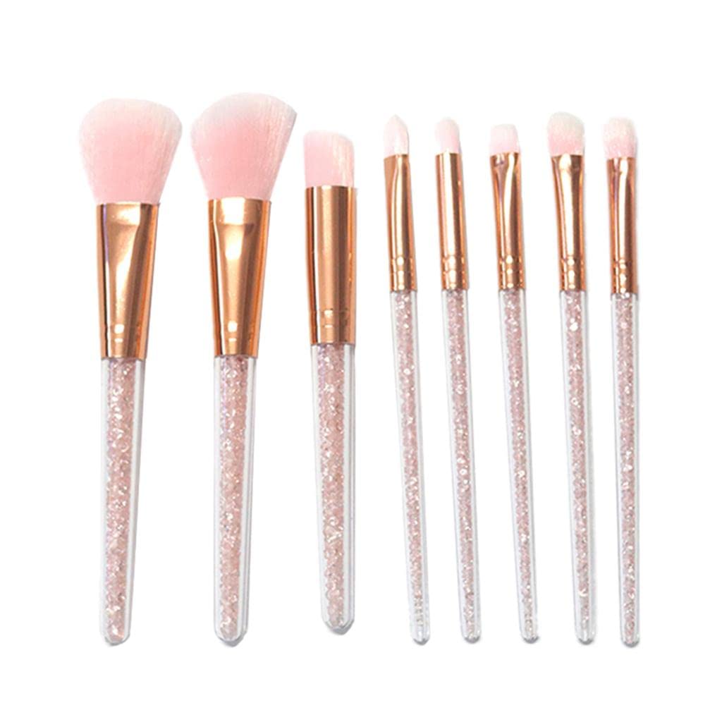Losa 8-Piece Professional Makeup Brush Set for Eyeshadow, Eyeliner & Eyebrow - Perfect for Contouring, Blending & Daily Makeup Application