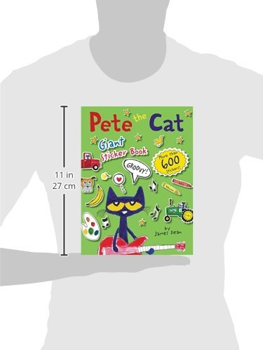 Pete the Cat Giant Sticker Book - 500+ Fun Stickers for Kids, Preschool Learning Activities, Party Favors & Scrapbooking | Perfect for Classrooms, Birthdays & Arts & Crafts Projects